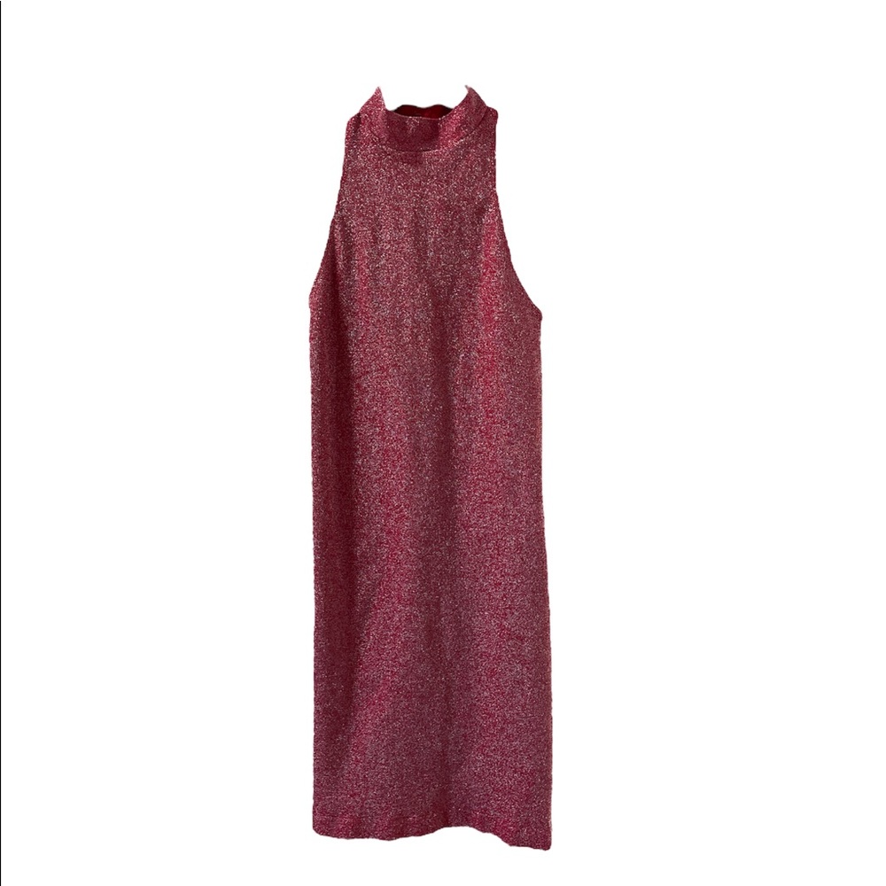 Bebe Ted Sparkly Halter Dress- XS